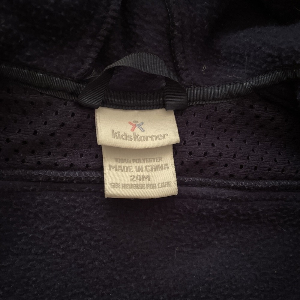 Blue 24 Months Kids Korner Jacket With Zip Pockets With Hood Toddler Zipper - Picture 2 of 6